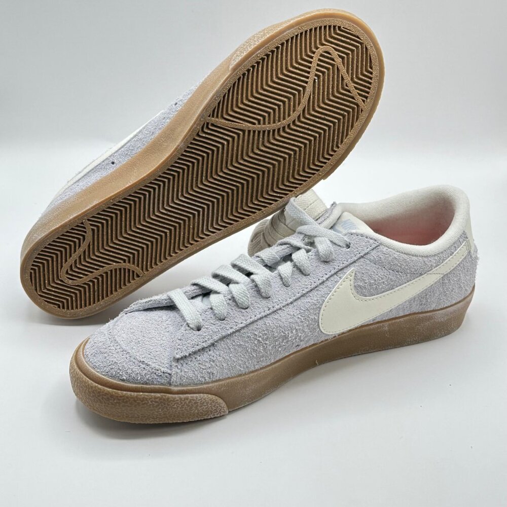 Women's Nike Blazer Low '77 Vintage Football Grey Suede Shoes FQ8060‑003 Size 12 - Picture 5 of 8